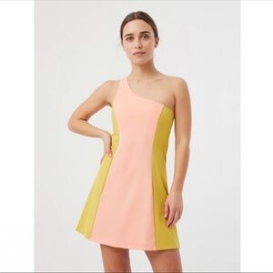 Outdoor Voices One Shoulder Colorblock Dress sz XS